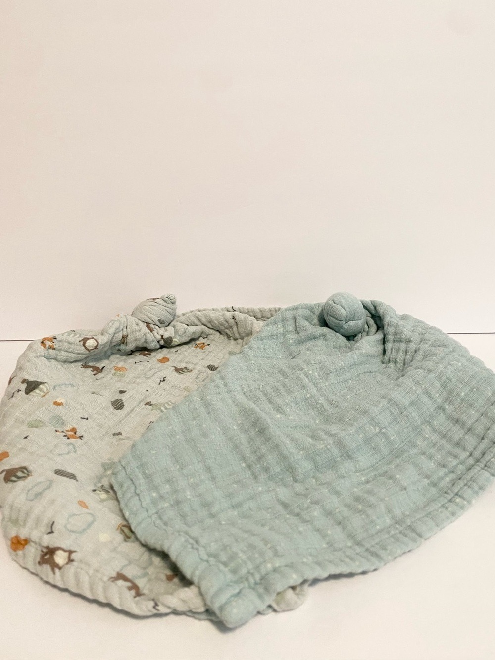 My Baby Botique Muslim Lovey Baby Boy Blue Security Blanket Woodland Fox Toy Lot